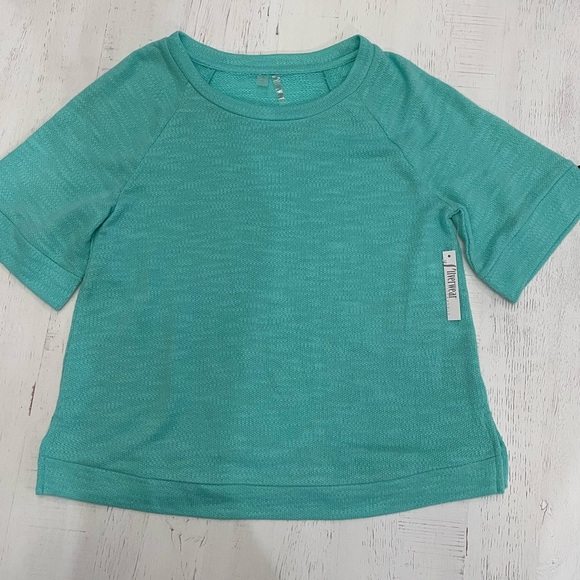 Silverware Tops - Women’s KnitTop Silverware Size S Teal NWT Roynd neck short sleeve
